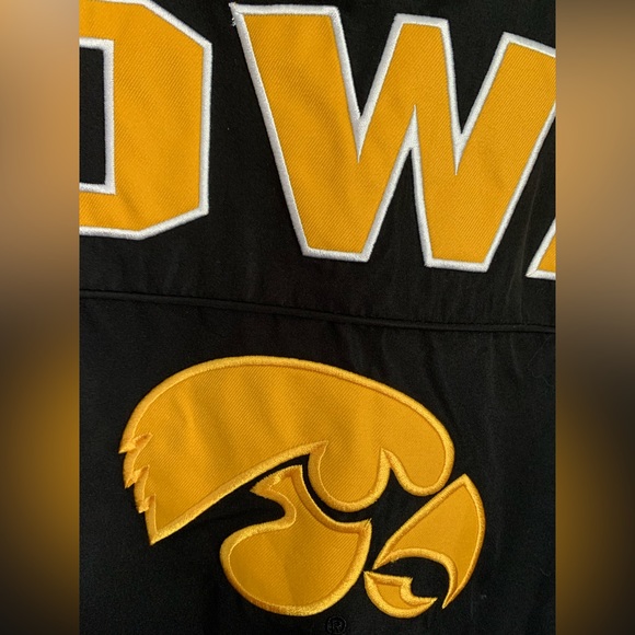 - Iowa Hawkeyes BOTH SCARF AND Black Pullover Windbreaker men’s XL - Picture 8 of 8